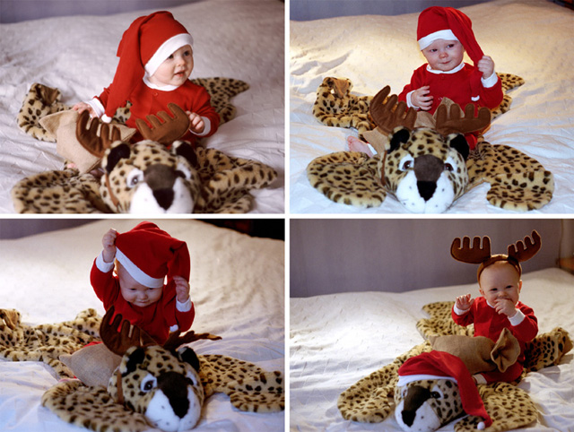 God Jul och Gott Nytt År önskar Nora, Isak, Josefin och Dan